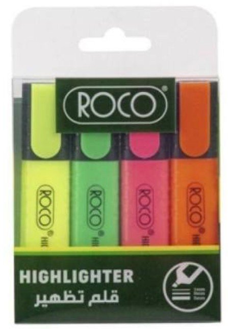 Highlighters, Pack of 4